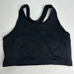 Lululemon Wunder Train Longline Sports Bra Size 4 Black Running Discontinued